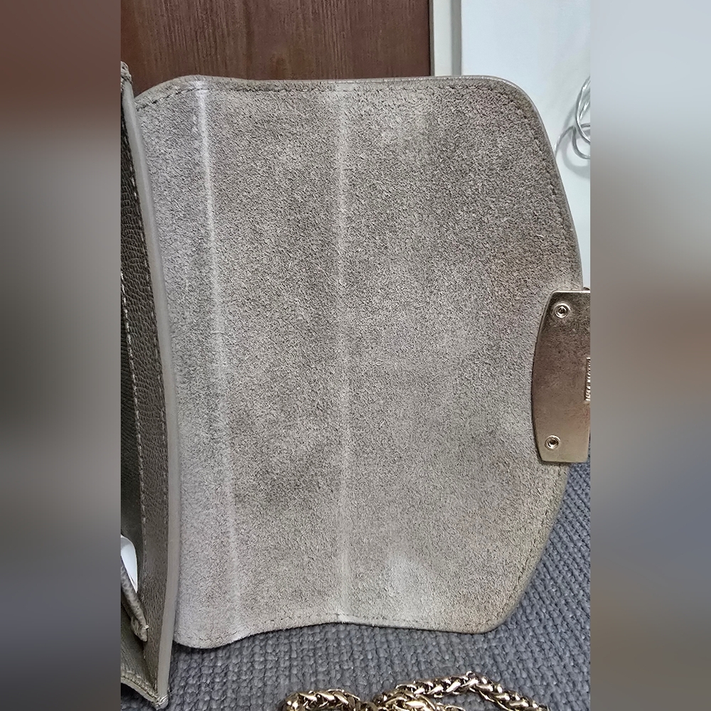 Furla Metropolis Gray Crossbody Bag with Chain - Picture 13 of 15
